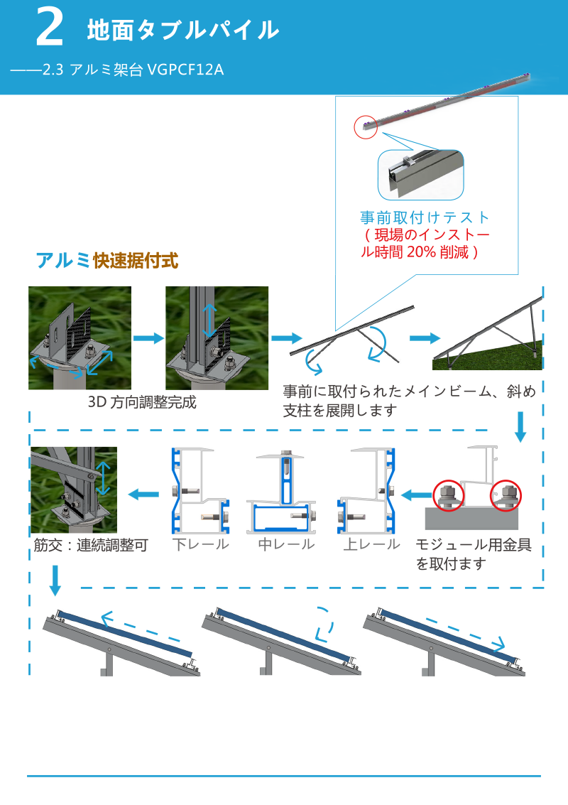 アルミ架台VGPCF12A_2.4